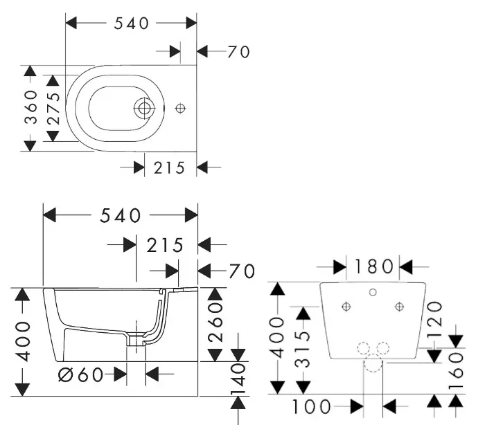 Hansgrohe - EluPura S - Bidé - 61169450 – 2. kép