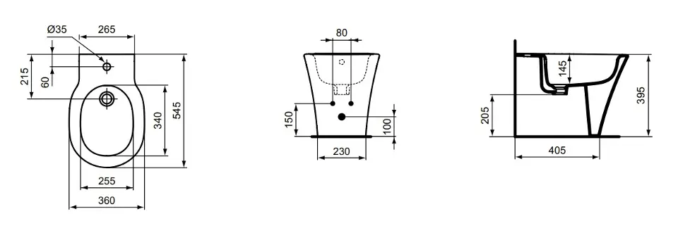 Ideal Standard - Connect Air - Bidé - E233401 – 2. kép