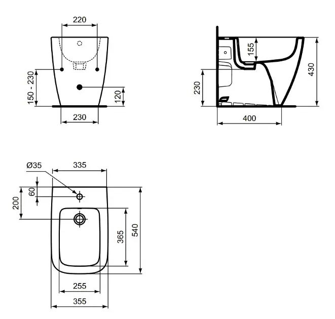 Ideal Standard - i.Life B - Bidé - T458201 – 2. kép