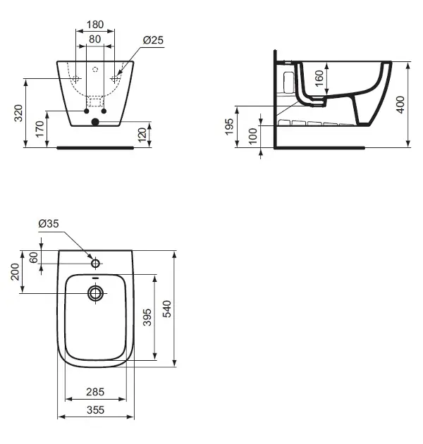 Ideal Standard - i.Life B - Bidé - T461501 – 2. kép