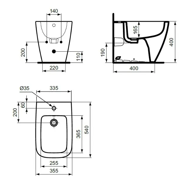 Ideal Standard - i.Life B - Bidé - T461758 – 2. kép