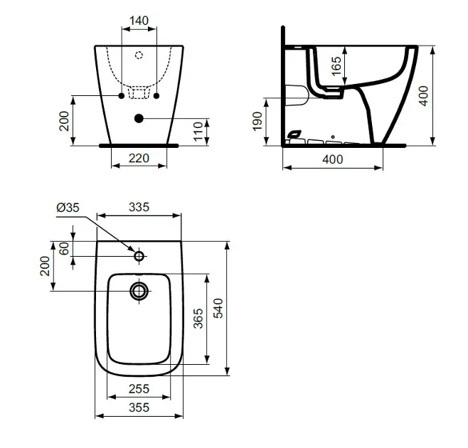 Ideal Standard - i.Life B - Bidé - T4617HY – 2. kép