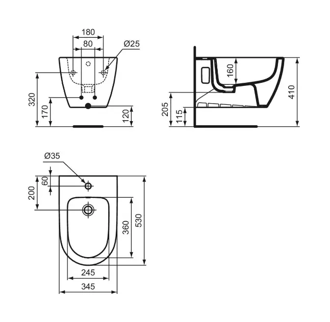 Ideal Standard - i.Life O - Bidé - T568101 – 2. kép