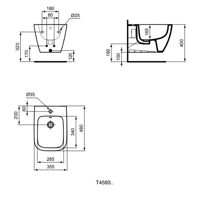 Ideal Standard - i.Life S - Bidé - T459301 – 2. kép