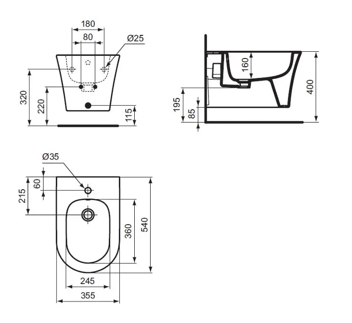 Ideal Standard - La Dolce Vita - Bidé - E263701 – 2. kép