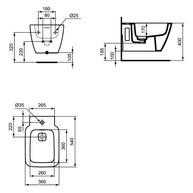 Ideal Standard - Strada II - Bidé - T456801 – 2. kép