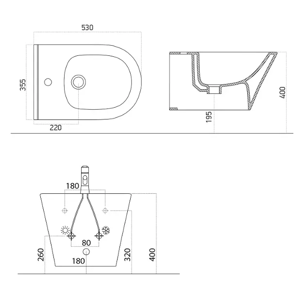 Sapho - Avva - Bidé - 100324-110 – 2. kép