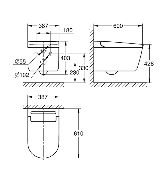 Grohe - Sensia - Elektromos bidé - 36507SH0 – 2. kép