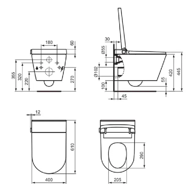 Ideal Standard - i.life E - Elektromos bidé - K875501 – 2. kép