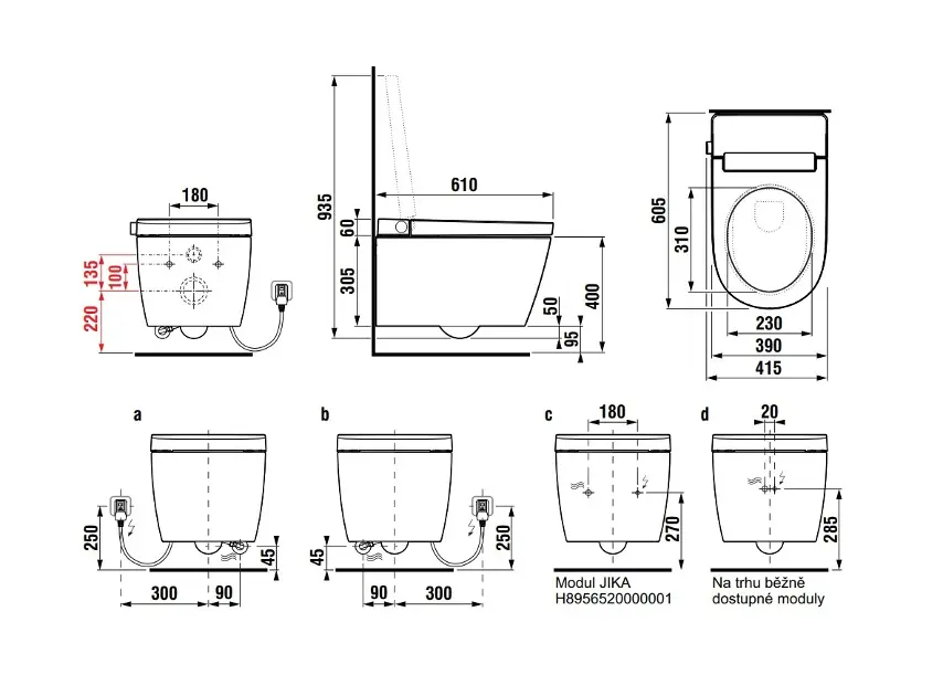 Jika - Mila - Elektromos bidé - H8215230000001 – 2. kép