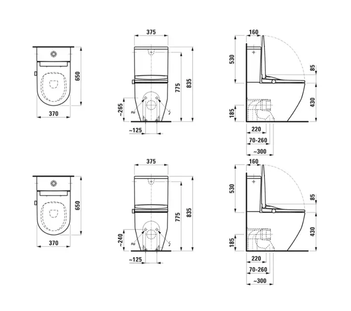 Laufen - Cleanet Pro - Elektromos bidé - H602890000S002 – 2. kép