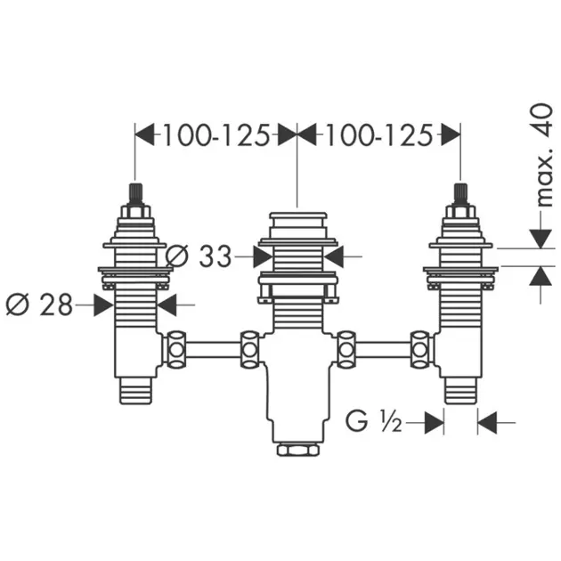 Axor - Concealed bodies - Alaptest - 15484180 – 2. kép
