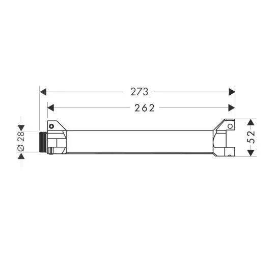 Axor - Concealed bodies - Alaptest - 40878180 – 2. kép