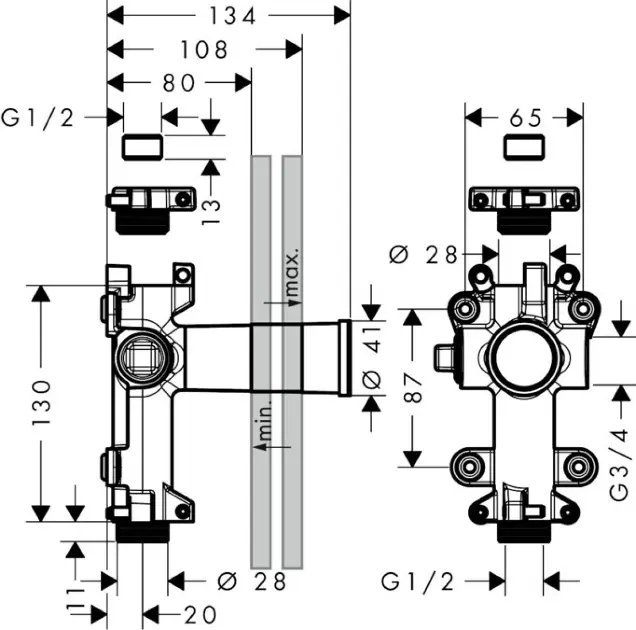 Axor - One - Alaptest - 45770180 – 2. kép