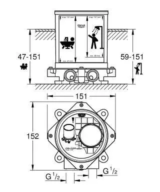 Grohe - Alaptest - 29086000 – 2. kép