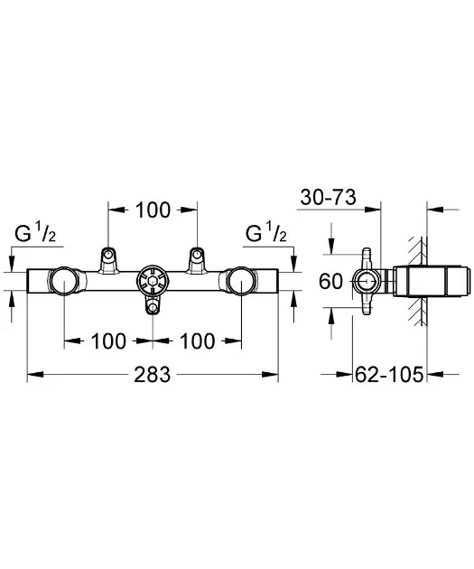 Grohe - Concealed bodies - Alaptest - 32706000 – 2. kép