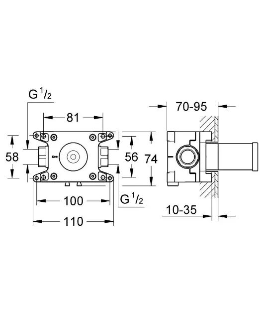 Grohe - Rapido - Alaptest - 35028000 – 2. kép