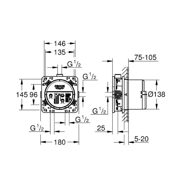 Grohe - Rapido - Alaptest - 35600000 – 2. kép