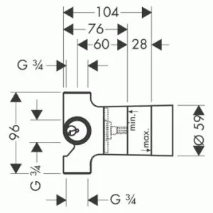 Hansgrohe - Concealed bodies - Alaptest - 15984180 – 2. kép