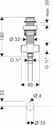 Hansgrohe - Concealed bodies - Alaptest - 96125000 – 2. kép