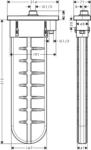 Hansgrohe - sBox - Alaptest - 28010000 – 2. kép