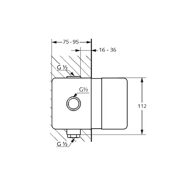 Kludi - Concealed bodies - Alaptest - 38636 – 2. kép