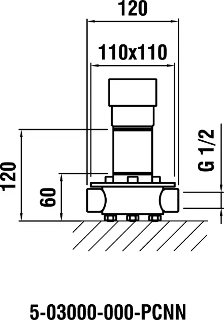 Laufen - Concealed Bodies - Alaptest - HF503000000000 – 2. kép