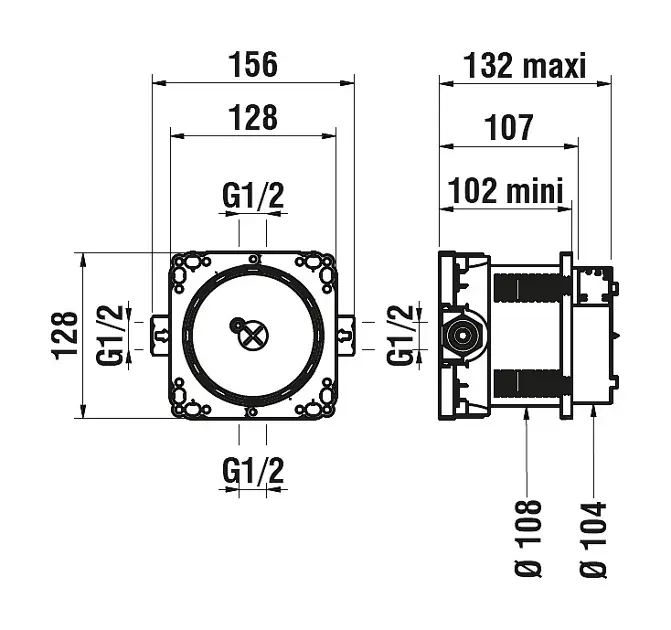 Laufen - Concealed Bodies - Alaptest - HF574007000000 – 2. kép