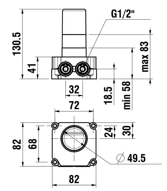 Laufen - Concealed Bodies - Alaptest - HF574036000000 – 2. kép