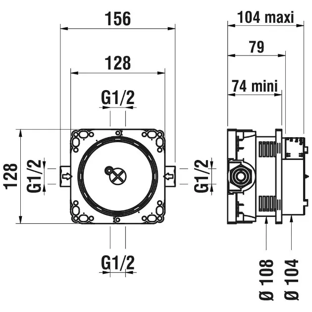 Laufen - Concealed Bodies - Alaptest - HF574038000000 – 2. kép