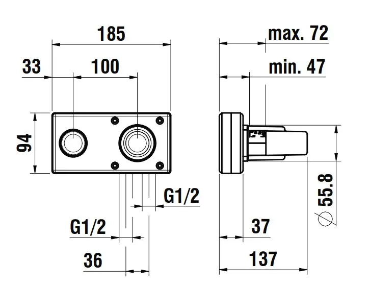 Laufen - Concealed Bodies - Alaptest - HF574046000000 – 2. kép