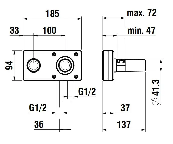 Laufen - Concealed Bodies - Alaptest - HF574049000000 – 2. kép