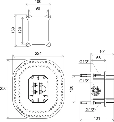 Ravak - R-box - Alaptest - X070052 – 2. kép