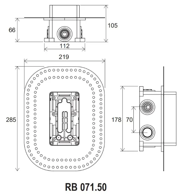 Ravak - R-box - Alaptest - X070074 – 2. kép