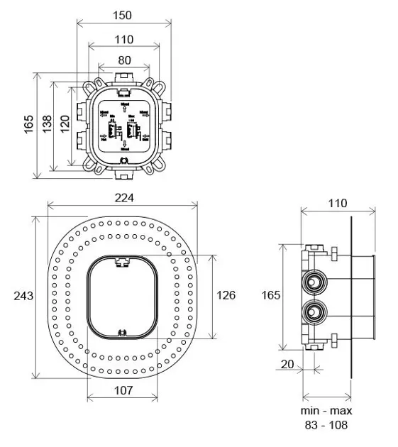 Ravak - R-box - Alaptest - X070139 – 2. kép