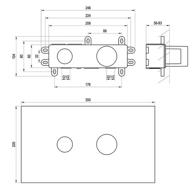 Ravak - R-box - Alaptest - X070231 – 2. kép