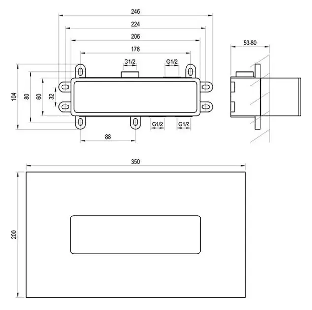 Ravak - R-box - Alaptest - X070233 – 2. kép
