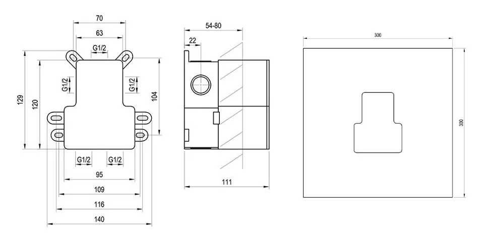 Ravak - R-box - Alaptest - X070234 – 2. kép