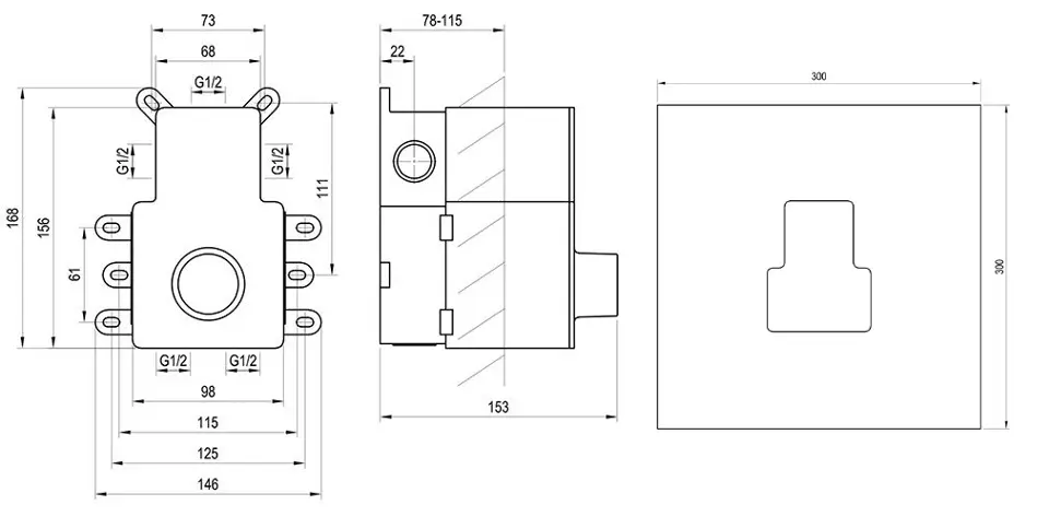 Ravak - R-box - Alaptest - X070235 – 2. kép