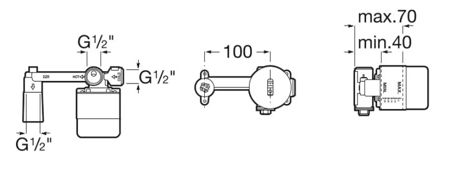 Roca - Naia - Alaptest - A525220603 – 2. kép