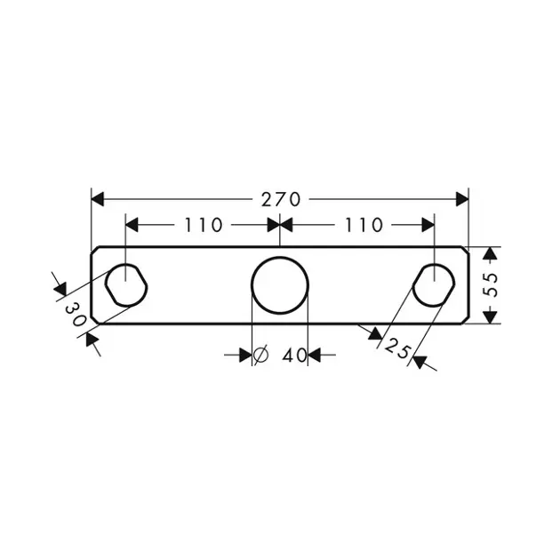 Axor - Equipment and accessories - Csaptelep kiegészítők - 39449000 – 2. kép