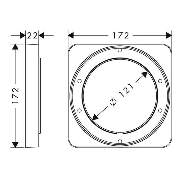 Axor - Equipment and accessories - Csaptelep kiegészítők - 98860000 – 2. kép