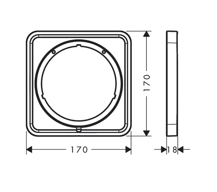 Axor - ShowerSelect ID - Csaptelep kiegészítők - 13640000 – 2. kép