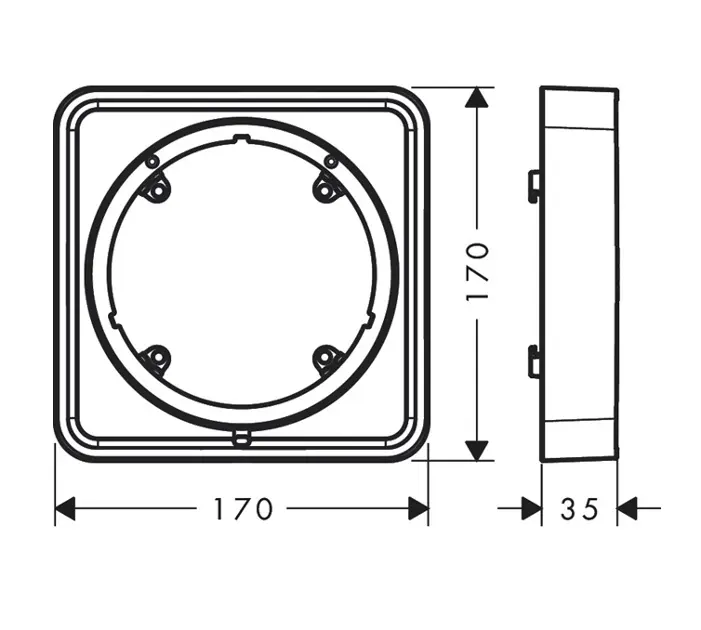 Axor - ShowerSelect ID - Csaptelep kiegészítők - 13643340 – 2. kép