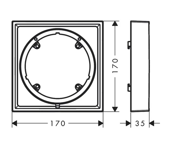 Axor - ShowerSelect ID - Csaptelep kiegészítők - 13645670 – 2. kép
