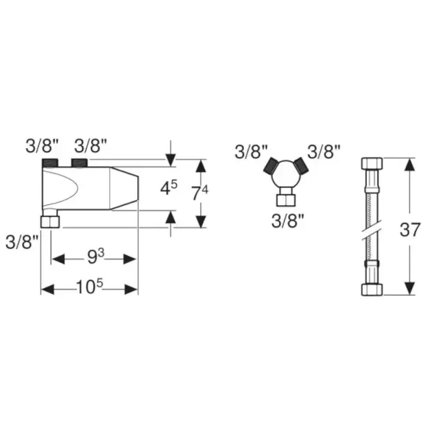 Geberit - Bambini - Csaptelep kiegészítők - 599113000 – 2. kép