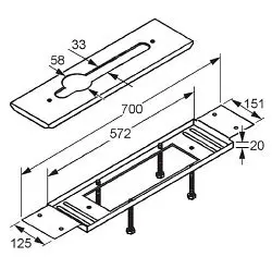 Kludi - Equipment and accessories - Csaptelep kiegészítők - 7614946-00 – 2. kép