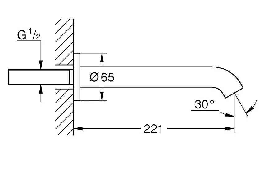 Grohe - Essence New - Kádkifolyó - 13449DL1 – 2. kép