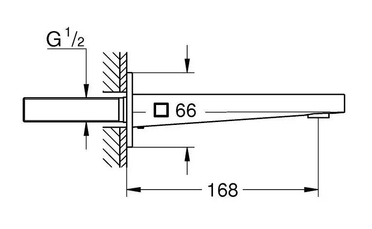 Grohe - Plus - Kádkifolyó - 13404003 – 2. kép