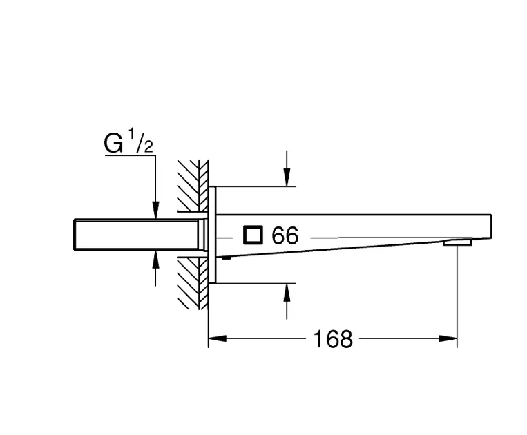 Grohe - Plus - Kádkifolyó - 13404AL3 – 2. kép